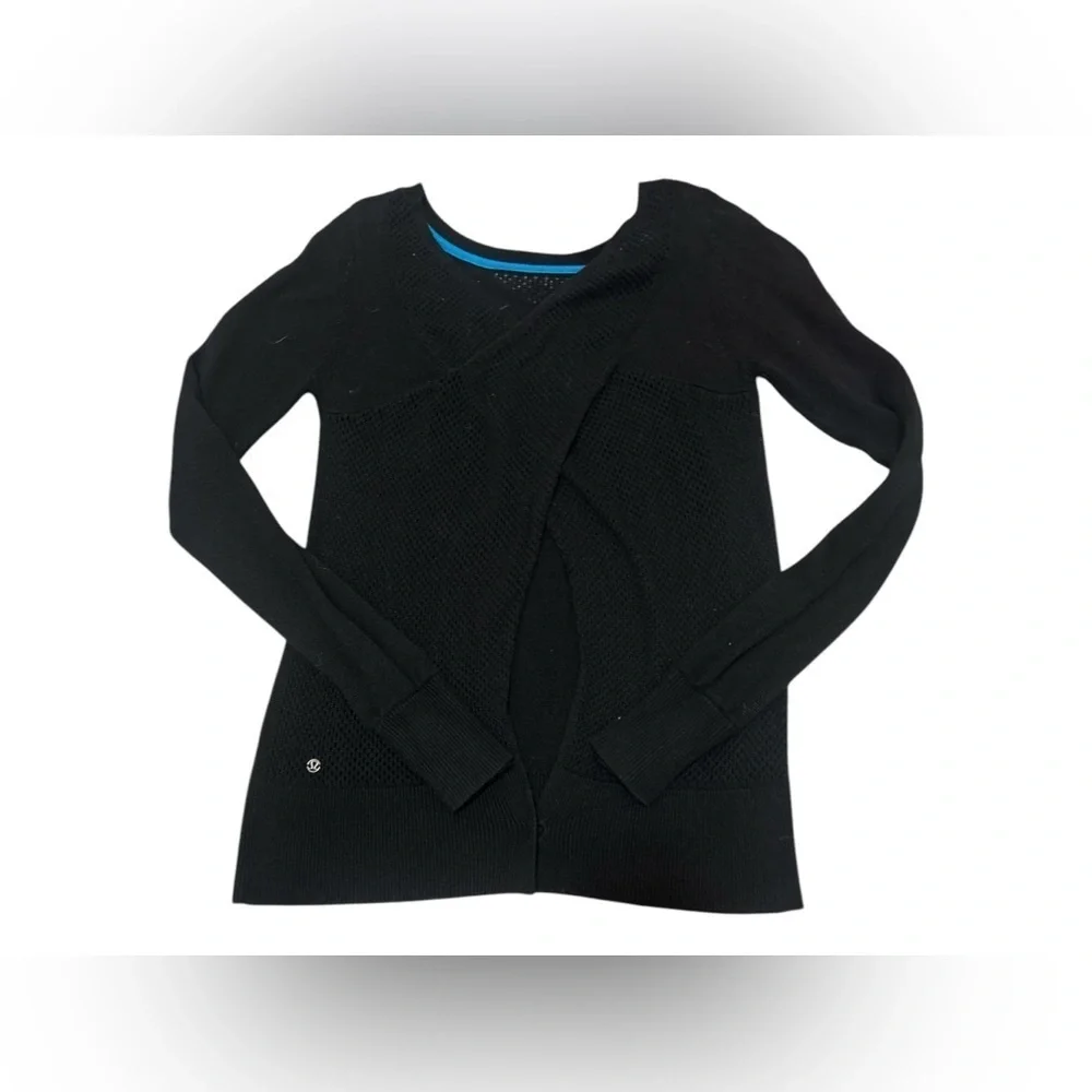Lululemon Sunset Savasana Pullover II Knit Sweater Open Back
